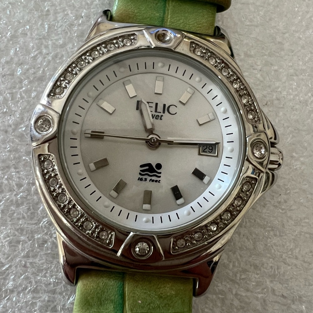 Relic By Wet Fossil Crystal Accent With Green Gen… - image 4